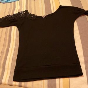 Charlotte Russe off the shoulder top - sweater style